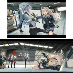 This is a pixiv picture whose title is 対戦訓練_1.