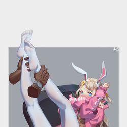 This is a pixiv picture whose title is RABBIT.