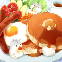 This is a pixiv picture whose title is 今年もホットケーキ。.