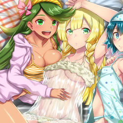 This is a pixiv picture whose title is アローラ３人娘◎.