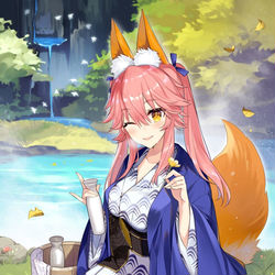 This is a pixiv picture whose title is 玉藻の前.