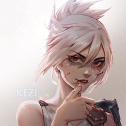 This is a pixiv picture whose title is Riven.