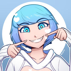 This is a pixiv picture whose title is Smile!.