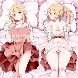 This is a pixiv picture whose title is 春原彩花抱き枕カバー絵（commission）.