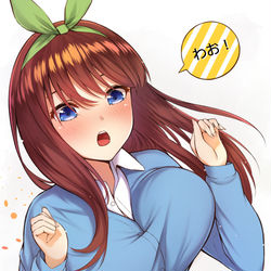 This is a pixiv picture whose title is 四葉ちゃん (偽).