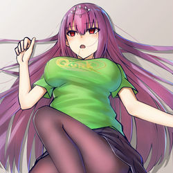 This is a pixiv picture whose title is 「あいす・・・」としか、つぶやかなくなったスカディ様.