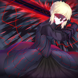 This is a pixiv picture whose title is セイバーオルタ.