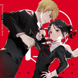 This is a pixiv picture whose title is かぐや様は告らせたい.