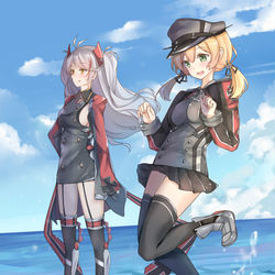 This is a pixiv picture whose title is Wプリンツ・オイゲン.