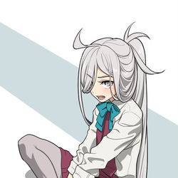 This is a pixiv picture whose title is 艦これのギザ歯の子.