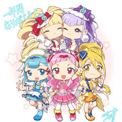 This is a pixiv picture whose title is ハグプリ一年間ありがとう！.