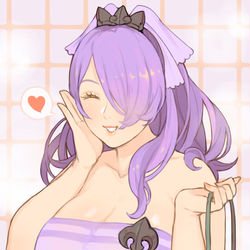 This is a pixiv picture whose title is 湯けむりの秘密.