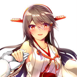 This is a pixiv picture whose title is 榛名はてーとくとでしたら、何処へでも❤️.