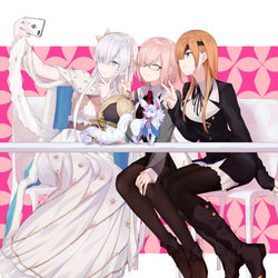 This is a pixiv picture whose title is Girls talk.