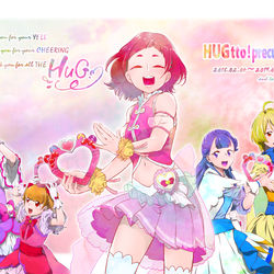 This is a pixiv picture whose title is 【HUGっと！プリキュア】ＹＥＬＬ　ｆｏｒ　ＹＯＵ.