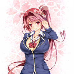This is a pixiv picture whose title is 制服ぱつんぱつんJK.