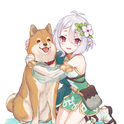 This is a pixiv picture whose title is わんわんの主さま.