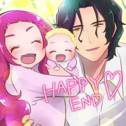 This is a pixiv picture whose title is ハグプリ４９話.