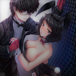 This is a pixiv picture whose title is バニーを頂戴します（主貞など落書き.