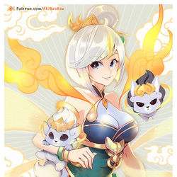 This is a pixiv picture whose title is Lunar Empress Lux.