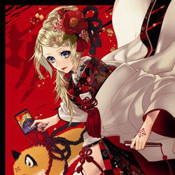 This is a pixiv picture whose title is 亥年わっしょい.