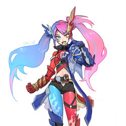 This is a pixiv picture whose title is be the one.