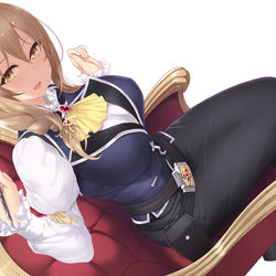 This is a pixiv picture whose title is 受付嬢.