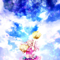 This is a pixiv picture whose title is 「輝く未来を抱きしめて！」.