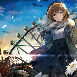 This is a pixiv picture whose title is 遠い思い出の色.