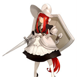 This is a pixiv picture whose title is メイド護衛士.