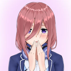 This is a pixiv picture whose title is 中野三玖.