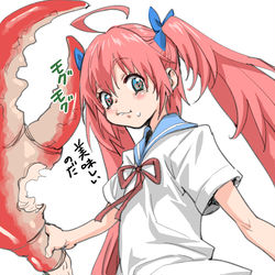 This is a pixiv picture whose title is (´～｀)ﾓｸﾞﾓｸﾞ.