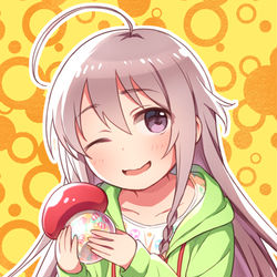 This is a pixiv picture whose title is 輝子.