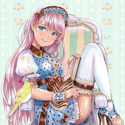 This is a pixiv picture whose title is ルカさんおたんじょうびおめでピヨ（・θ・●）.