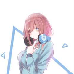This is a pixiv picture whose title is Miku Nakano.