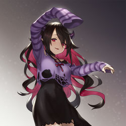 This is a pixiv picture whose title is 闇夜乃モルル.