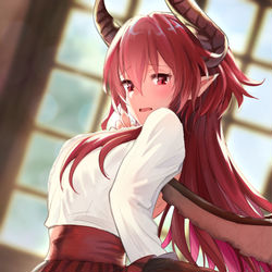 This is a pixiv picture whose title is ロングヘアのグレアちゃん.