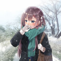 This is a pixiv picture whose title is 「…赤くなってないし」.