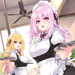 This is a pixiv picture whose title is うちの子メイド喫茶.