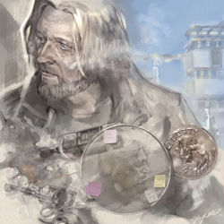 This is a pixiv picture whose title is BECOME HUMAN.