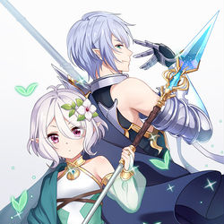 This is a pixiv picture whose title is コッコロちゃん＆グリィィィィィムニル.