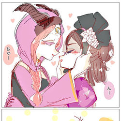This is a pixiv picture whose title is てて百合.