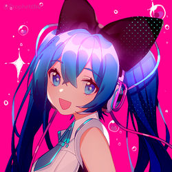 This is a pixiv picture whose title is MIKU.