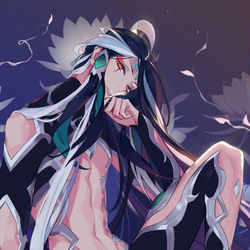 This is a pixiv picture whose title is 性別不明の異形の美形.