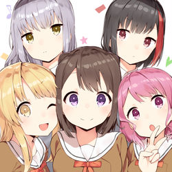 This is a pixiv picture whose title is バンドリ！.