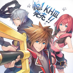This is a pixiv picture whose title is KH3発売&クリア記念.