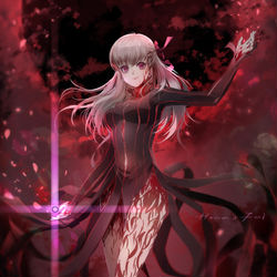 This is a pixiv picture whose title is 黒桜.