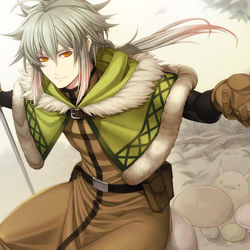 This is a pixiv picture whose title is 【PFLS】紙芝居師のシェイマス【エルダーグラン】.