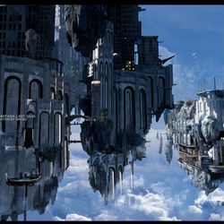 This is a pixiv picture whose title is 【PFLS】-要塞都市-阿卡迪亚-.