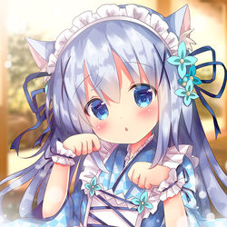This is a pixiv picture whose title is チノにゃん♥.